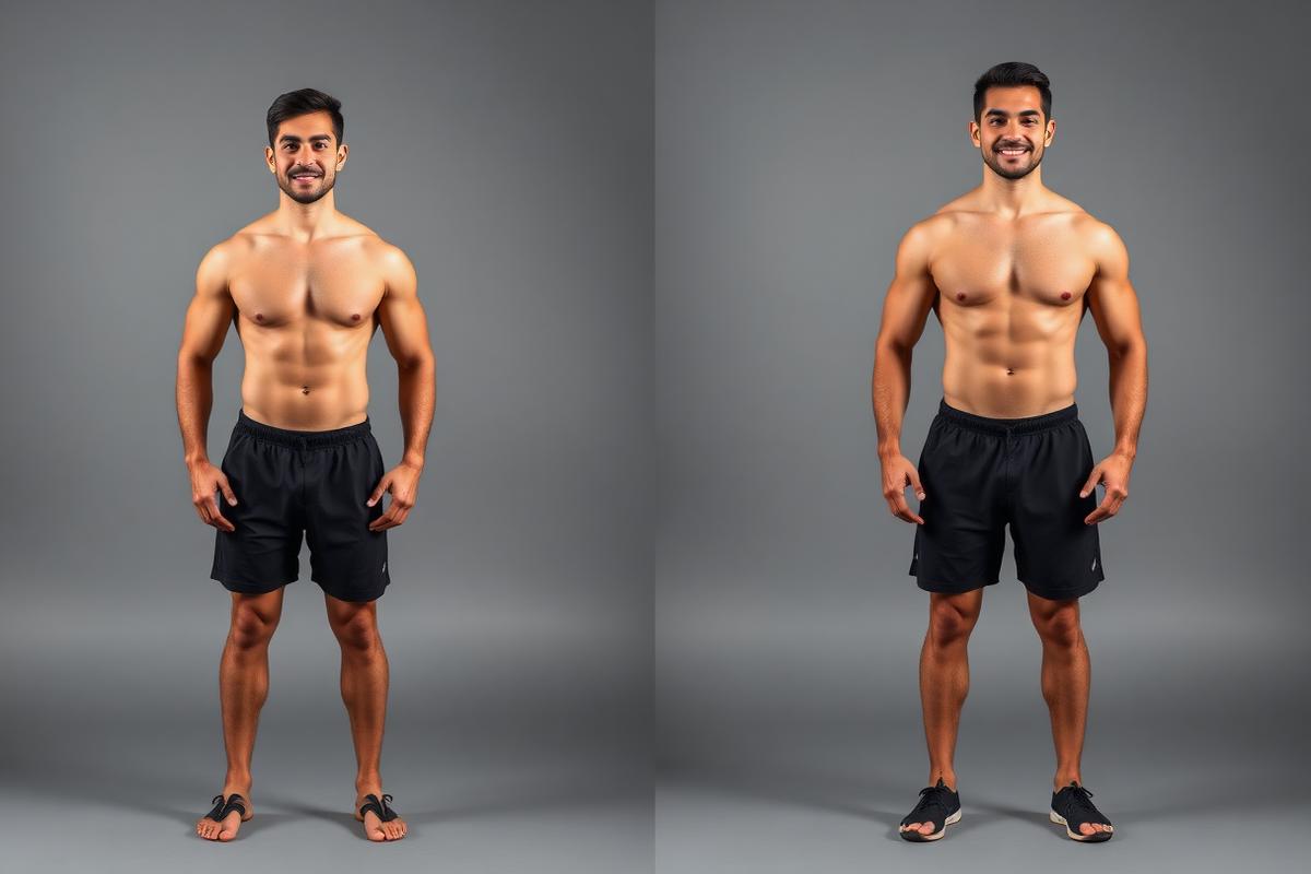 Transformação do Rafael: antes e depois de +9 kg de massa